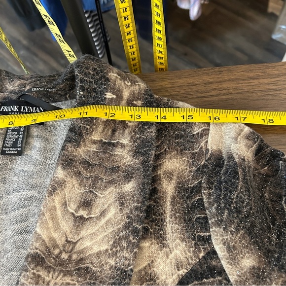 Frank Lyman Design Black and Brown Knit Cardigan - Picture 7 of 12